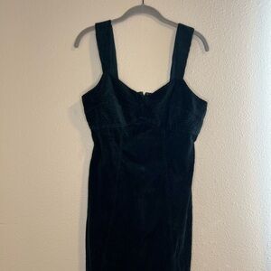 Madewell  Dark Green Corduroy Dress